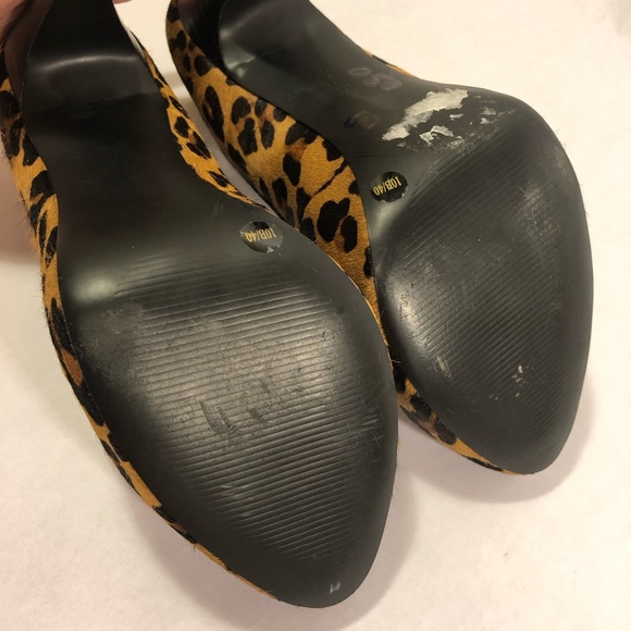 BCBG Generation leopard heels sz 10 4 inch Pony - Picture 5 of 8